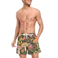 thumbnail image 3 of FORMRS Mens Swim Trunks Mesh Liner Quick Dry Casual Beach Board Shorts with Pockets, Sizes S-2XL, Colorful Mushroom, 3 of 9