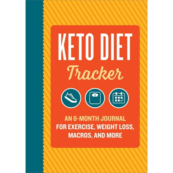 Keto Diet Tracker: An 8-Month Journal for Exercise, Weight Loss, Macros, and More, (Paperback)