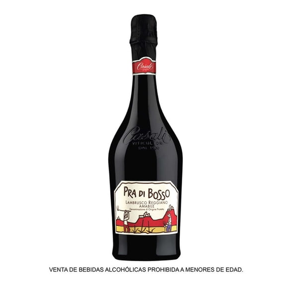 Vino tinto Pra Di Bosso Amabile 750 ml