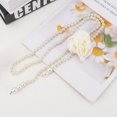 thumbnail image 6 of Unique Bargains 1 Pc Waist Chain Faux Pearls Adjustable Waist Cord for Women White, 6 of 6