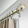 thumbnail image 2 of Kaylee 1" Single Curtain Rod, 48-84 inches- Light Gold, 2 of 2