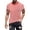 Red@GC@, variant on CONZONE Carnival Men's T-Shirts Short Sleeve T Shirts for Men Casual Crew Neck Striped Lightweight Tees Soft Cozy Athletic Tops