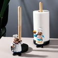 thumbnail image 2 of Creative Toilet Paper Towel Roll Holder Paper Pot Tissue Vertical Stand Chef Ornaments Standing Crafts Display for Kitchen Storage Accessories, 2 of 4