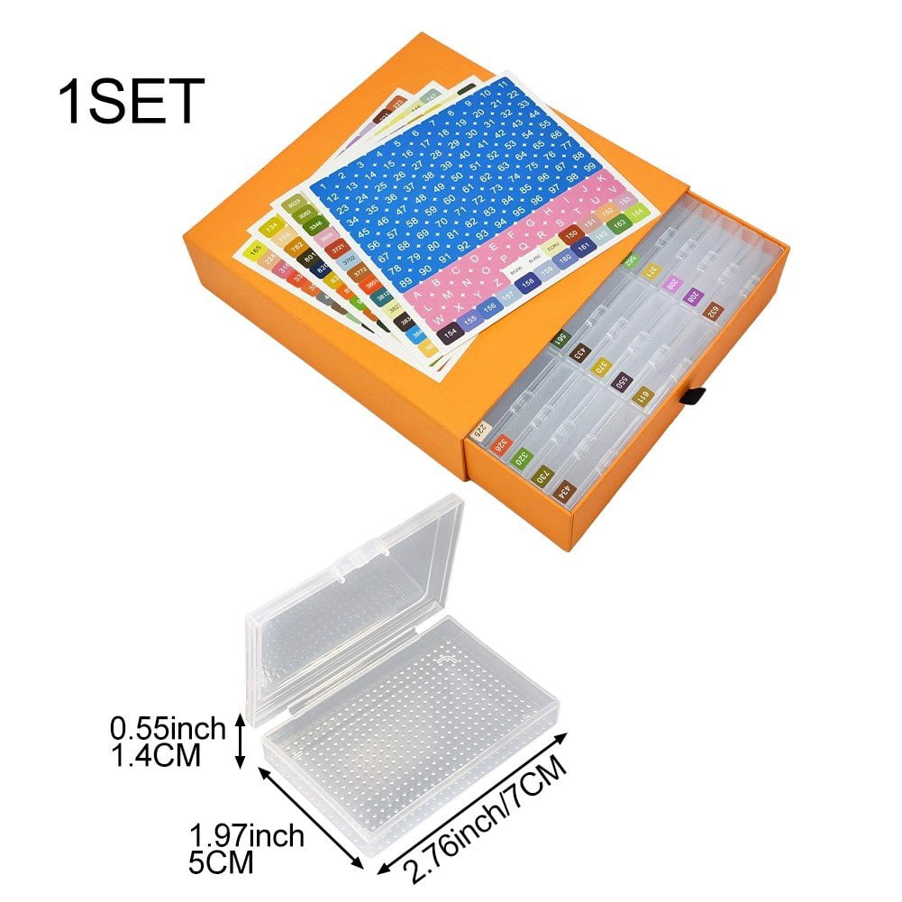 Hzzsbu 2-in-1 Diamond Painting Storage Trays with Lids,Diamond Art Supplies for Beads Storage & Line-Up