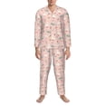 thumbnail image 3 of Balery Chicken And Goose Pijama para Hombre de Dos Piezas con Manga Larga, Conjunto de Dormir y Descanso Suave con Bolsillos-XX-Large, 3 of 7