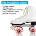 thumbnail image 3 of Unique Bargains Ensemble de 8 Roues de Patin à Roulettes, 58mm 82A Roues de Skateboard Lumineuses, Rouge, 3 of 7