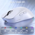 thumbnail image 4 of Ratón para juegos A.JAZZ NJ08 inalámbrico 70g 12800 DPI RGB 2.4G/Bluetooth, 4 of 9