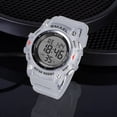 thumbnail image 4 of SMAEL Round Men Tactical Digital Watch 5ATM Waterproof TPU Strap Digital Sports Watch, 4 of 6