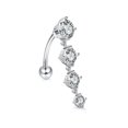 thumbnail image 3 of Guardoinrt 14 Pcs 14G Bagues de Nombril en Acier Inoxydable 10mm Kit pour Adolescentes Femmes Argent, 3 of 9
