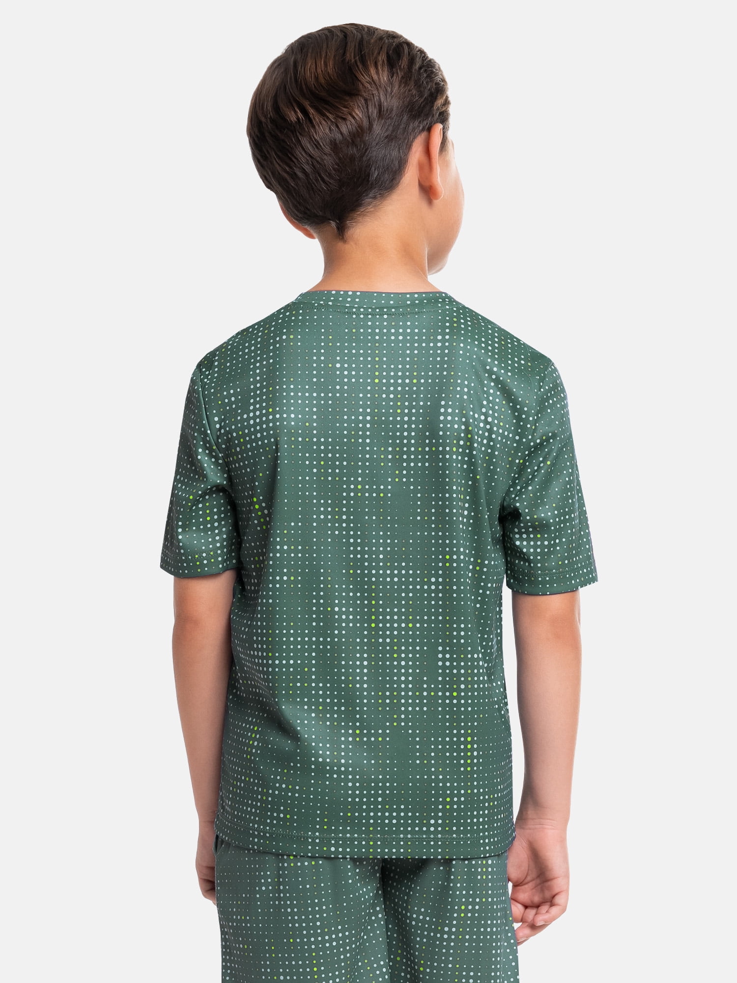 Athletic Works Boy's Short Sleeve Core Active T-Shirt 2-Pack, Sizes 4-18 & Husky
