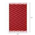 thumbnail image 2 of Temi Coker for Walmart Jacquard Throw, 50" x 70", Red, 2 of 7