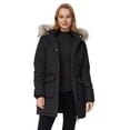 thumbnail image 3 of Ampake Women's Puffer Jacket Winter Coat Warm Waterproof Thicken Parka with Hood Black L, 3 of 13