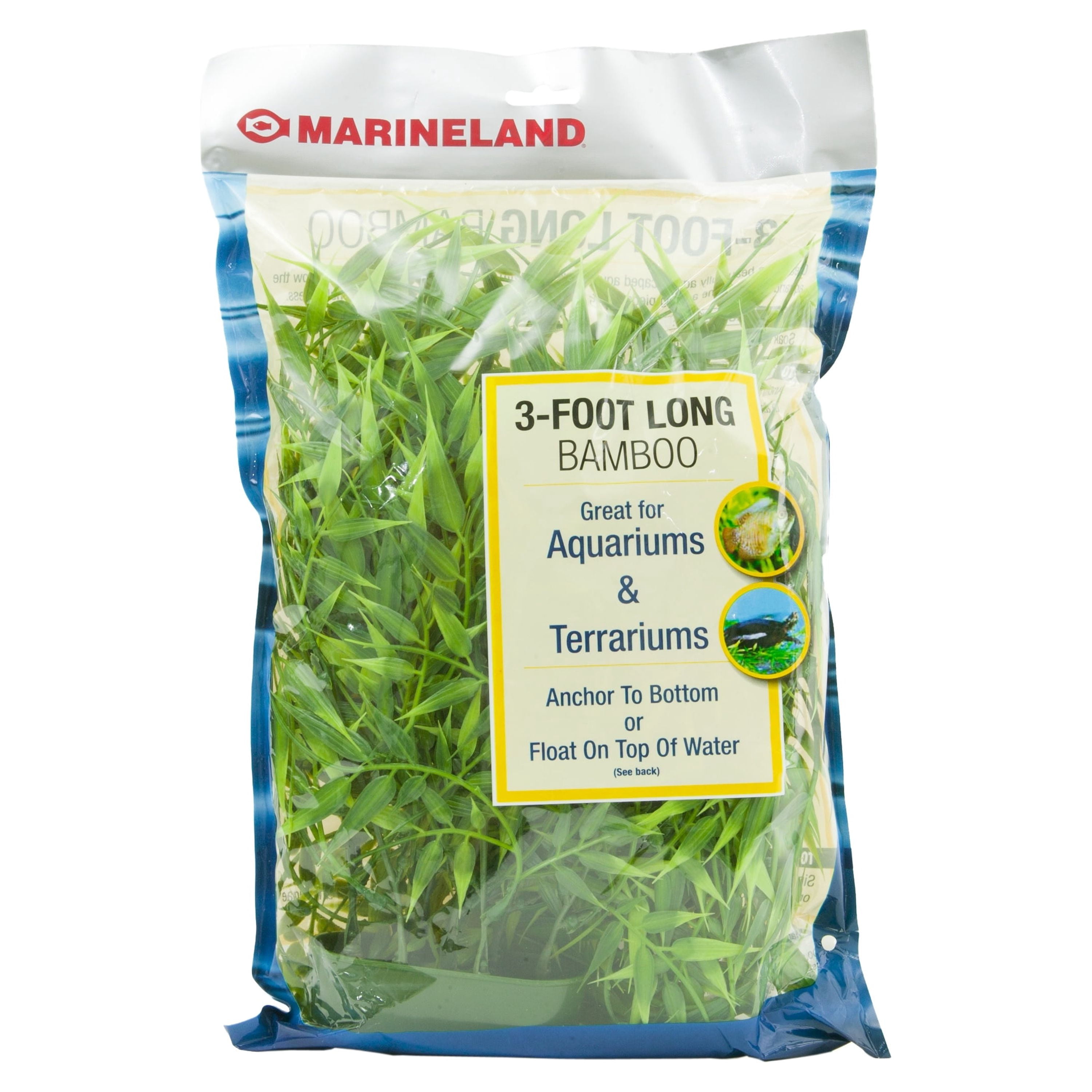Marineland Plastic Bamboo 3 feet, Décor for Aquariums and Terrariums