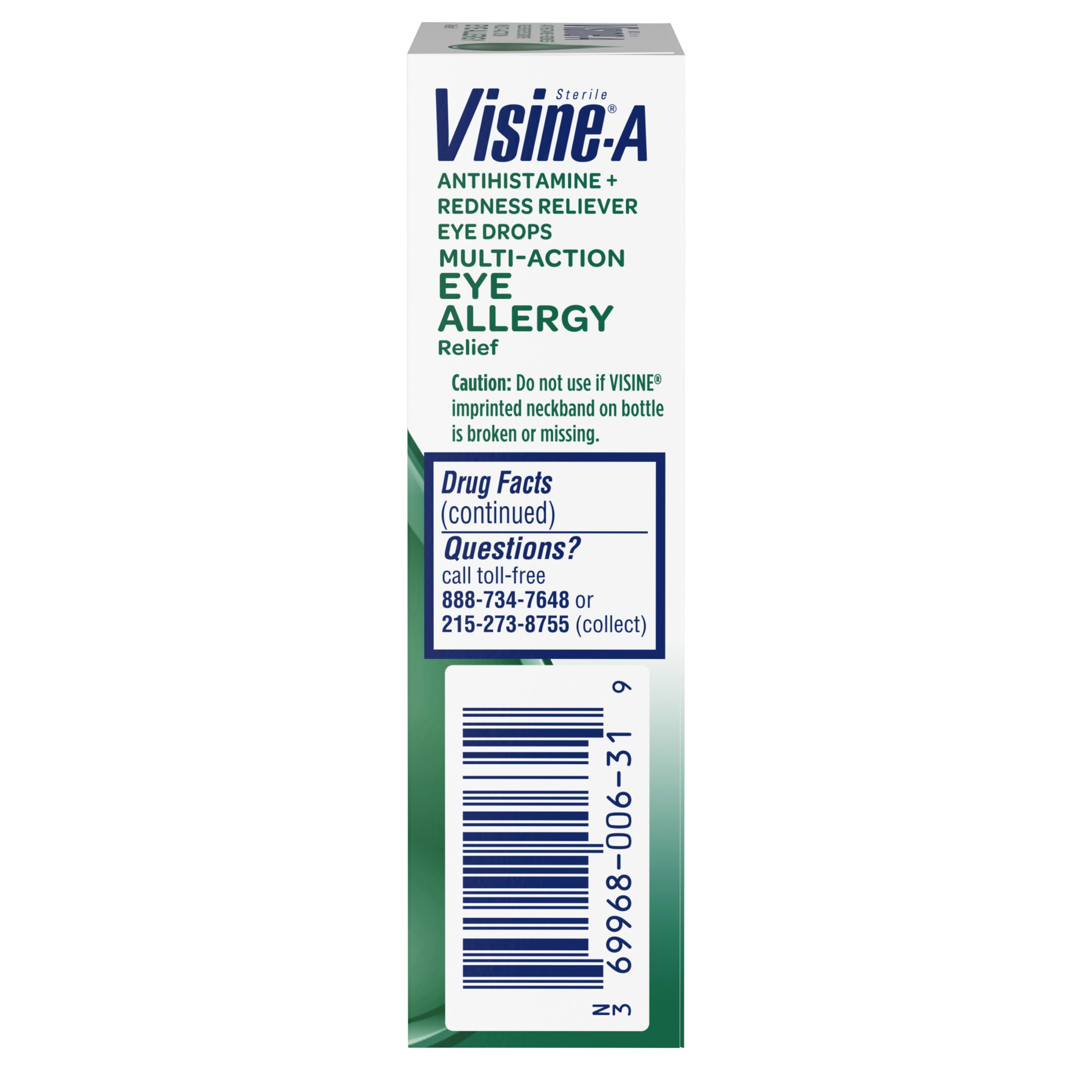 Visine-A Antihistamine + Red Eye Allergy Relief Eye Drops, 0.5 fl. oz
