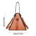 thumbnail image 3 of Triangle Crossbody Bag Personalized Shoulder Handbag with Drawstring Closure Convertible Carry Style Everyday Purse for Commuting Shopping Dating Travel Outdoor Use Home Outdoor Daily Carry, 3 of 7