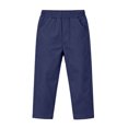 thumbnail image 5 of LEKWK Uniform Pants for Boys Pull-On Chino Pants Elastic Waist Casual Trousers with Pockets Preppy Lightweight Lounge School Formal Playwear 5-15Y, 5 of 8