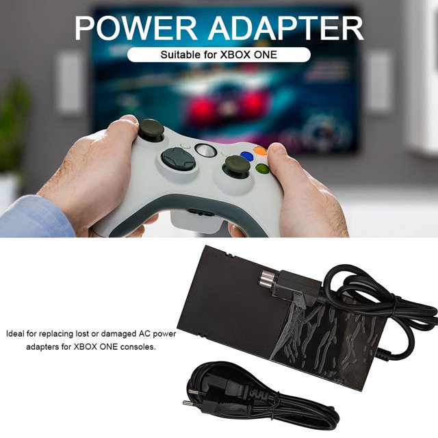 Fuente de alimentación Adaptador de CA con cable de alimentación Bloque de fuente de alimentación para consola Xbox One