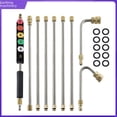 thumbnail image 1 of 9-Piece Stainless Steel Pressure Washer Extension Wand Kit with 1/4 Inch Quick Connect, 4000 PSI Max, Lightweight Design (<2.5kg), Durable Stainless Steel & Engineering Plastic Construction for, 1 of 5