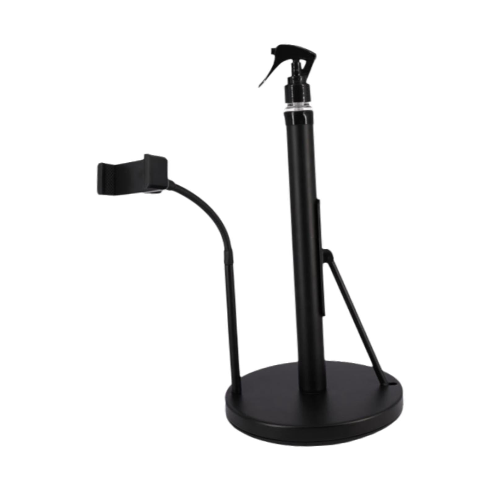 Fiocias 3 in 1 Paper Towel Holder Rustproof with Weighted Base Kitchen Towel Stand Paper Black