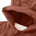 thumbnail image 6 of biudgviw Baby Newborn Snowsuit Zipper Long Sleeve Romper Infant Boy Girl Soft Cute Hoodies Warm Winter Hooded Jumpsuit(Red,9-12 Months), 6 of 6