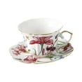 thumbnail image 3 of Juego de de café de cerámica, de café y platillo, fácil de limpiar, diseño floral, de , de té para uso comercial, fiesta de té A, 3 of 9