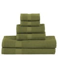 thumbnail image 2 of Eco-Friendly Cotton Towel by Blue Nile Mills- 6-Piece, Forest Green, 2 of 8