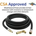 thumbnail image 2 of Flame King Propane 12-ft Quick Connect Hose Adapter for Blackstone & Flame King Griddle, 2 of 7