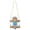Gray, variant on BIMZUC Swing Animal Hanging Teddy Dog Cartoon Garden Decoration Pendant Style Resin Statue Crafts, Gray (6.1 inches / 15.5 cm)