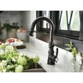 thumbnail image 5 of Moen S53004BG Weymouth Shepherd's Hook Pulldown Kitchen Bar Faucet Featuring Metal Wand with Power Clean, Brushed Gold, 5 of 7