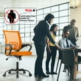 thumbnail image 6 of BestOffice Ergonomic Mesh Office Chair, Lumbar Support, Adjustable Height with Armrests for Adults, Teens, 2 Pack(Orange), 6 of 7
