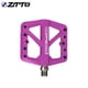 thumbnail image 5 of Pedales planos de nailon Greeniant para bicicleta Violeta 24 picos intercambiables, 5 of 6