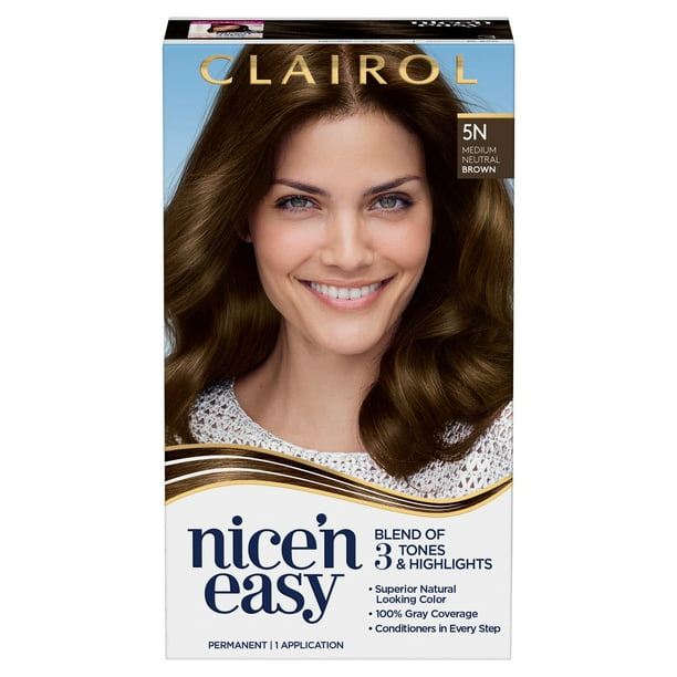 Clairol Nice'n Easy Permanent Hair Color Crème 5N Medium Neutral Brown