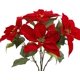 thumbnail image 1 of Heytea Flores De Navidad Poinsettia Roja para Decoración Navideña, 19.3 En Flor De Poinsettia De Imitación, Ramo De Poinsettia Artificial para Boda Ho, 1 of 1