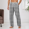 thumbnail image 2 of XINPING Men's Soft Casual Pants Loose Daily Casual Pants Baggy Cotton Loose Fit Summer Beach Yoga Trousers, 2 of 7