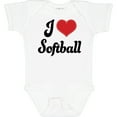 thumbnail image 3 of Inktastic Softball Sports Gift for Girls Girls Baby Bodysuit, 3 of 5