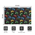thumbnail image 5 of Multicolor Controllers Games Text Black Pattern Door Rugs,Washable Non Slip Door Mats Indoor,Decorative Door Mats,Entry Mat Indoor for Entrance,Bedroom,Kitchen,Bathroom,20"x32", 5 of 6