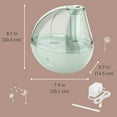 thumbnail image 3 of Pure Enrichment&Acirc;&reg; MistAire Silver Ultrasonic Cool Mist Humidifier - Lasts Up to 25 Hours, Whisper-Quiet Overnight Operation, 360&Acirc;&deg; Mist Nozzle, E, 3 of 7