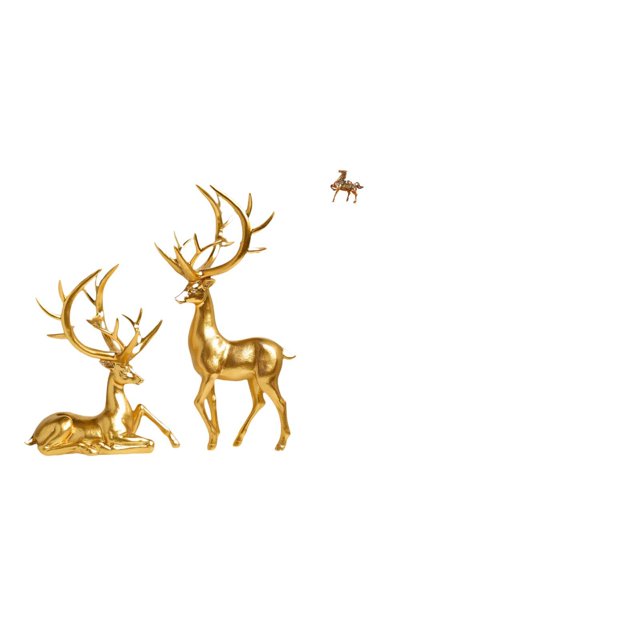 Elegante colección de figuras de resina de ciervos y caballos para sala de estar, oficina, dormitorio, estantería, decoración del hogar, esculturas vi