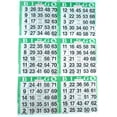thumbnail image 1 of SmallToys 6 on Green Bingo Paper Game Cards - 500 Sheets - 8 Inch by 12 Inch Size Disposable Sheet - Made in USA, 1 of 2