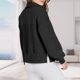 thumbnail image 5 of Sudadera con solapa para mujer Sudadera suelta con cuello doblado Top de otoño de color sólido FLhrweasw Nuevo, 5 of 7