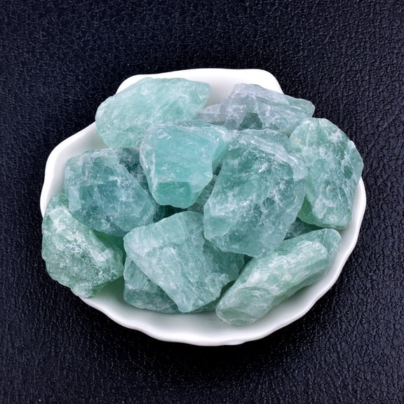 Firefly Hope 200g Rough Raw Natural Clear Quartz Gemstone, Multi-Use Crystal Rock for Lapidary, Jewelry Making, Wire Wrapping, Reiki Healing & Decoration, Green Crystal