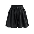thumbnail image 2 of biudgviw Flowy Shorts for Women Boho High Waisted Chiffon Ruffle Culottes Shorts Plus Size Summer Beach Vacation Shorts, 2 of 5