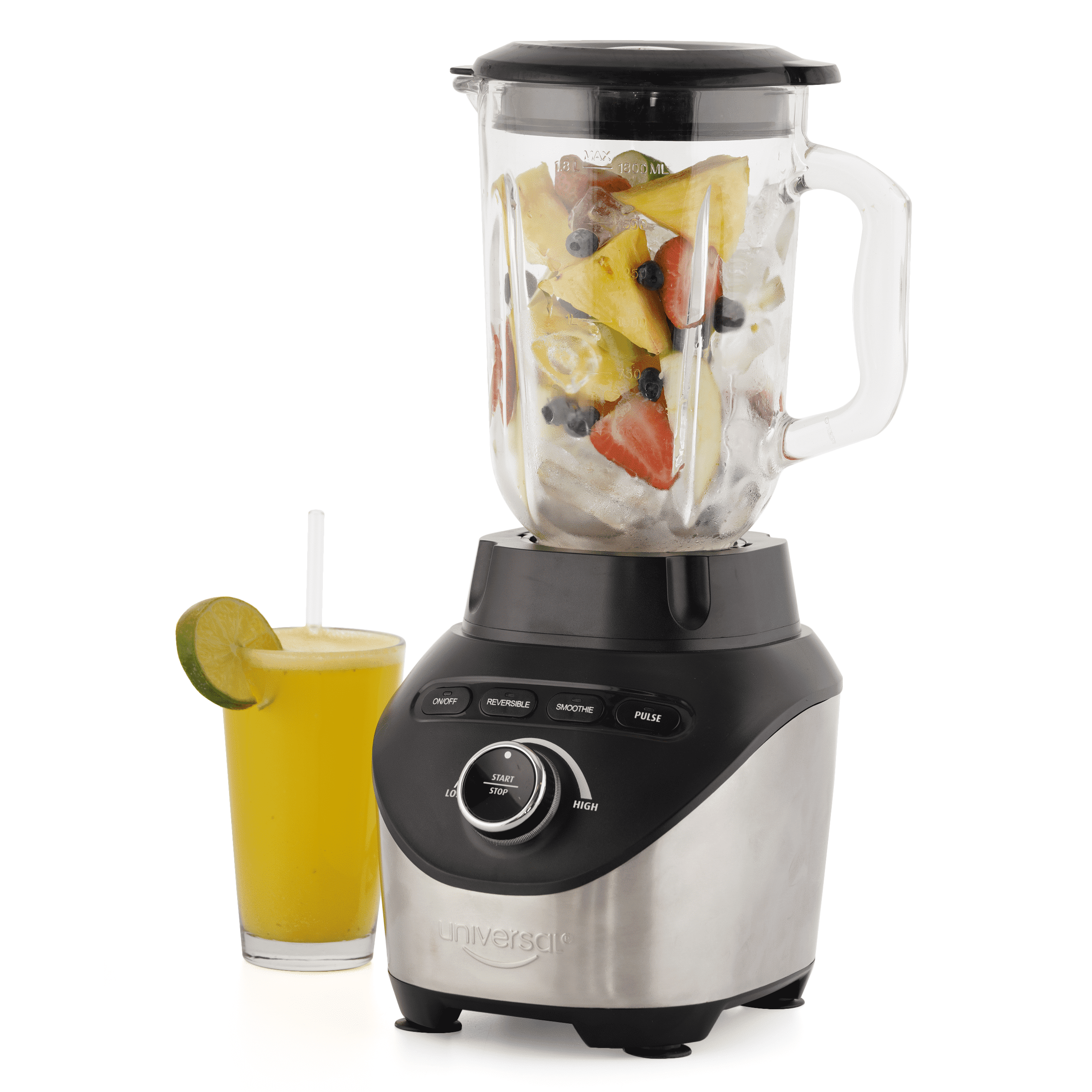 Oster 1000W 2-in-1 Power Reversing Glass Smoothie Jar Blender with