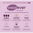 Wearever Women's Incontinence Underwear Reusable Maximum Bladder
