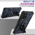 thumbnail image 5 of Samsung Galaxy A13 5G/4G Case w/Tempered Glass Screen Protector Ring Car Mount Kickstand Hybrid Hard Shockproof Phone Case - Blue, 5 of 7