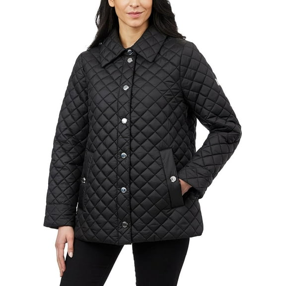 Anne Klein Women's Quilted Jacket Black S