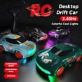 thumbnail image 5 of Leyfeng Toy Car, Pocket-Sized Turbo Drift Racer 1:64 Remote Control Car with Dynamic Led Lights, 5 of 9