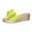 Yellow, variant on Women's Bow Thong Wedge Platform Slides Sandal Comfort Open Slip On Flip Flops Pool Party Beach Walking Sandals