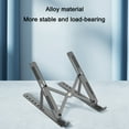 thumbnail image 4 of Foldable laptop stand, adjustable ergonomic desk computer stand, ventilated portable laptop stand, 4 of 5