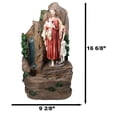thumbnail image 4 of Jesus The Good Shepherd Catholic Devotion Water Fountain Feature Sculpture 16"H, 4 of 9